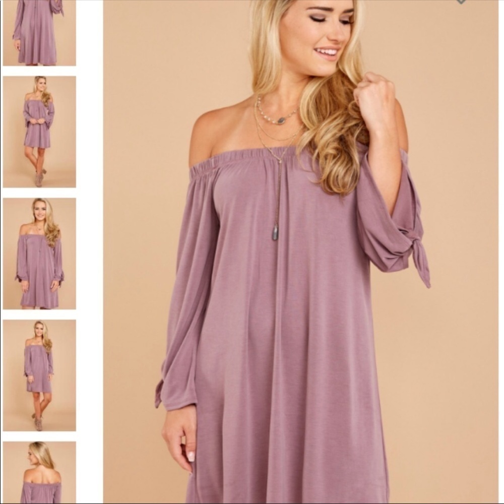 Active USA Off The Shoulder Dress Purple Size S